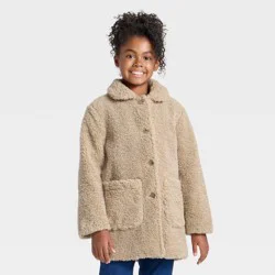 Girls' Fleece Jacket - Cat & Jack™ Beige M
