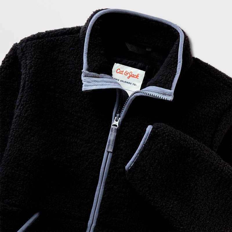 slide 3 of 3, Kids' Fleece - Cat & Jack™ Black XL, 1 ct