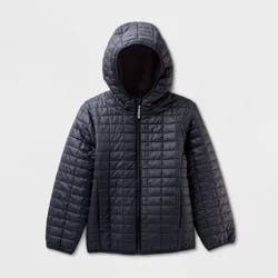 Kids' Hooded Puffer Jacket - Cat & Jack™ Black M