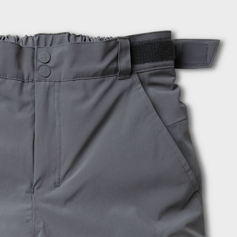 slide 3 of 4, Kids' Pull-On Pants - All In Motion™ Gray S, 1 ct
