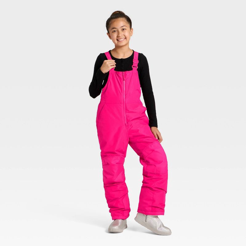 slide 3 of 3, Kids' Snow Bib - Cat & Jack™ Pink XS, 1 ct
