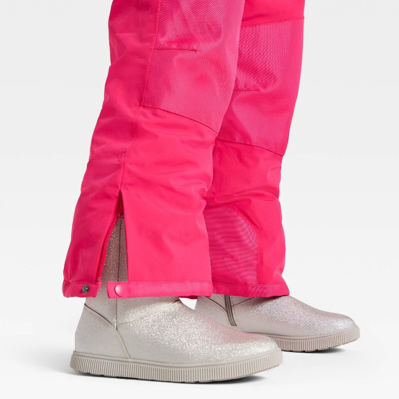 slide 3 of 3, Kids' Snow Bib - All In Motion™ Pink L, 1 ct