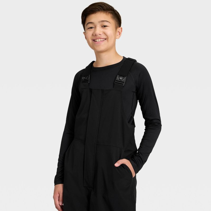 slide 3 of 3, Kids' Snow Bib - All In Motion™ Black S, 1 ct
