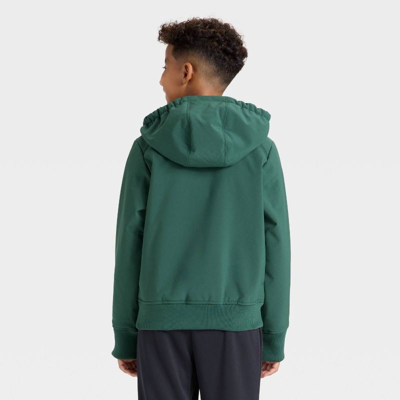 slide 2 of 3, Boys' Softshell Jacket - All In Motion™ Green XS, 1 ct