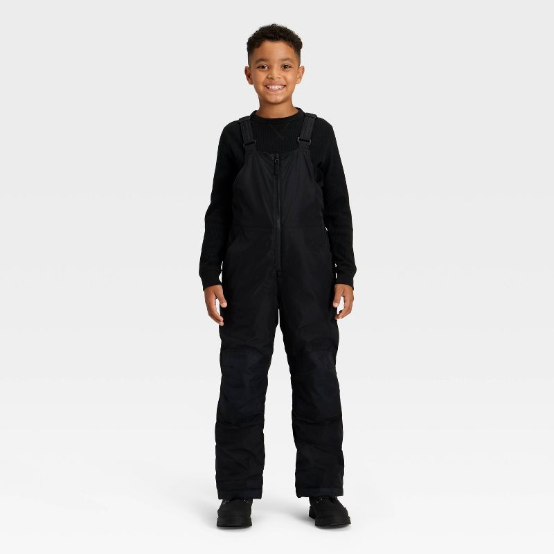 slide 1 of 3, Kids' Snow Bib - Cat & Jack™ Black XS, 1 ct