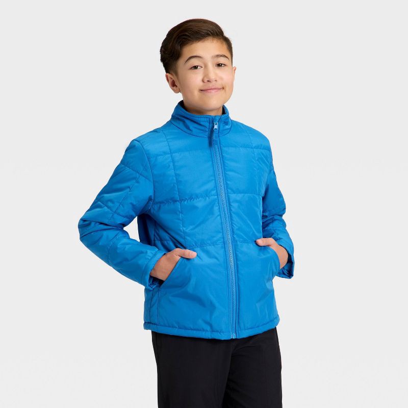slide 3 of 4, Kids' 3-in-1 Jacket - All In Motion™ Blue L, 1 ct
