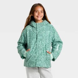 Kids' Hooded Snowsport Jacket - All In Motion™ Aqua Green S