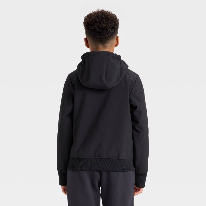 slide 3 of 3, Boys' Softshell Jacket - All In Motion™ Black XS, 1 ct
