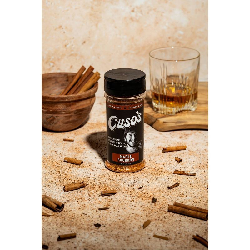 slide 4 of 8, Cuso Cuts BBQ Dry Rub Maple Bourbon Seasoning - 5oz, 5 oz