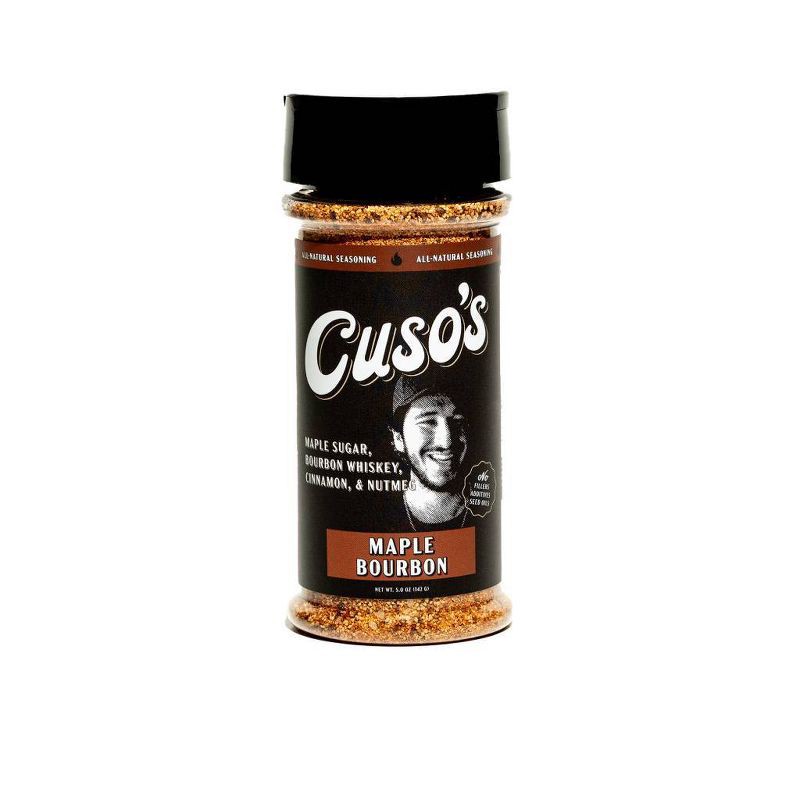 slide 1 of 8, Cuso Cuts BBQ Dry Rub Maple Bourbon Seasoning - 5oz, 5 oz