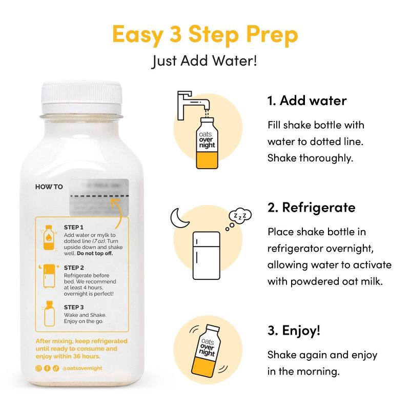 slide 6 of 7, Oats Overnight Maple Brown Sugar Breakfast Shake - 8.4oz/4pk, 4 ct; 8.4 oz