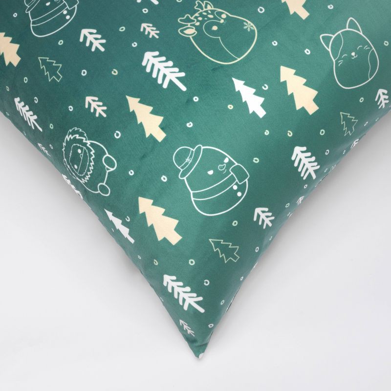 slide 6 of 11, SquishPillow Standard Pillowcase Woodland Wonderland Green, 1 ct
