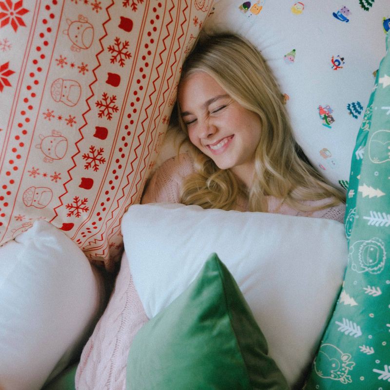 slide 5 of 8, SquishPillow Standard Pillowcase Solid Slumber Evergreen, 1 ct