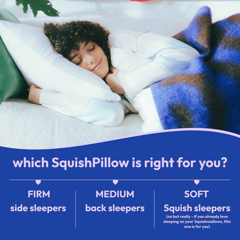 slide 2 of 10, SquishPillow by Original Squishmallows Medium Bed Pillow and Ultra Soft Pillowcase Cover, 1 ct