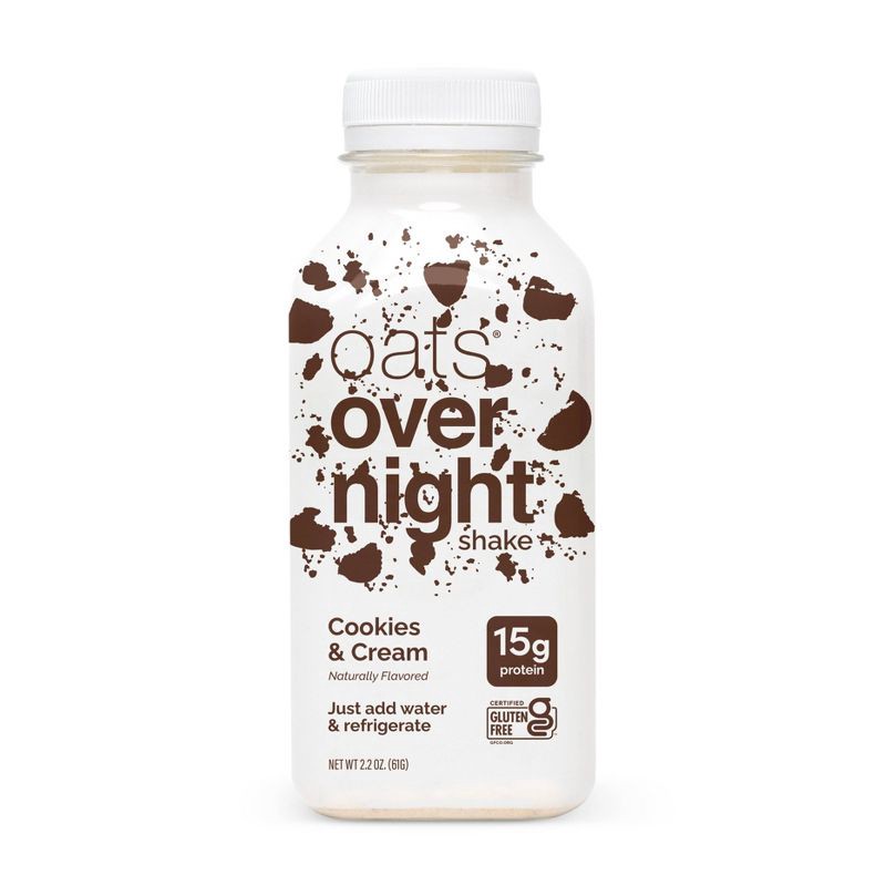 slide 1 of 5, Oats Overnight Cookies and Cream Breakfast Shake - 2.2oz, 2.2 oz