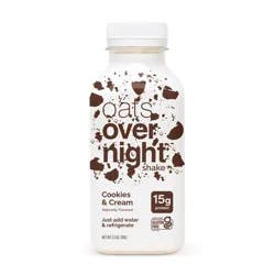 Oats Overnight Cookies and Cream Breakfast Shake - 2.2oz