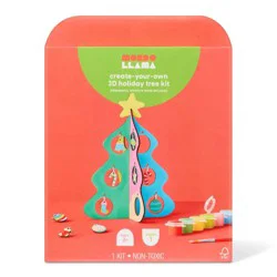 Christmas Craft 3D Tree with Ornaments Painting Activity Kit - Mondo Llama™