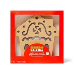 Christmas Craft Lit Paperboard Gingerbread House Painting Activity Kit - Mondo Llama™