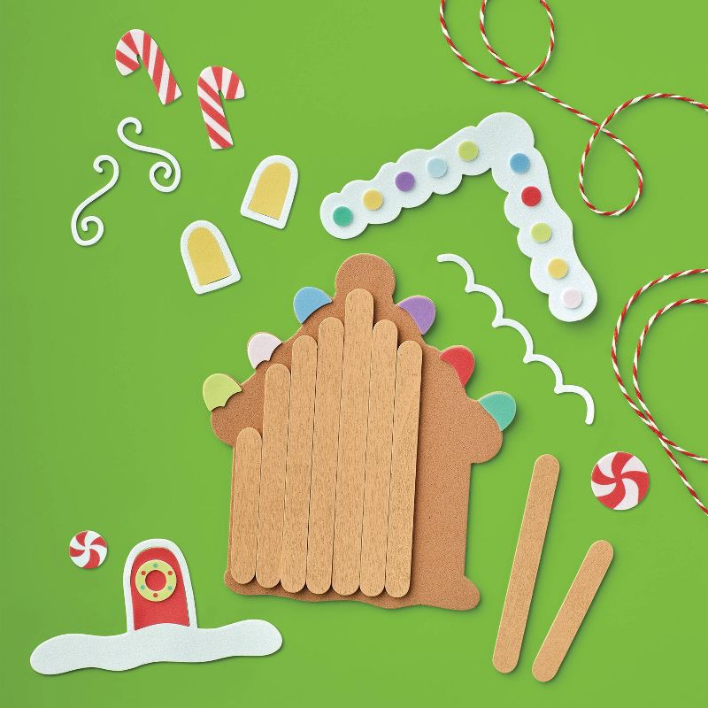 slide 3 of 4, 5ct Christmas Craft Stick Holiday Ornaments Activity Kit - Mondo Llama™, 5 ct