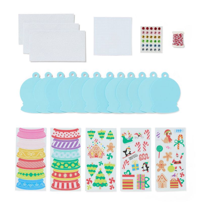 slide 3 of 3, Christmas Craft 12ct Foam Snow Globes Activity Kit - Mondo Llama™, 12 ct