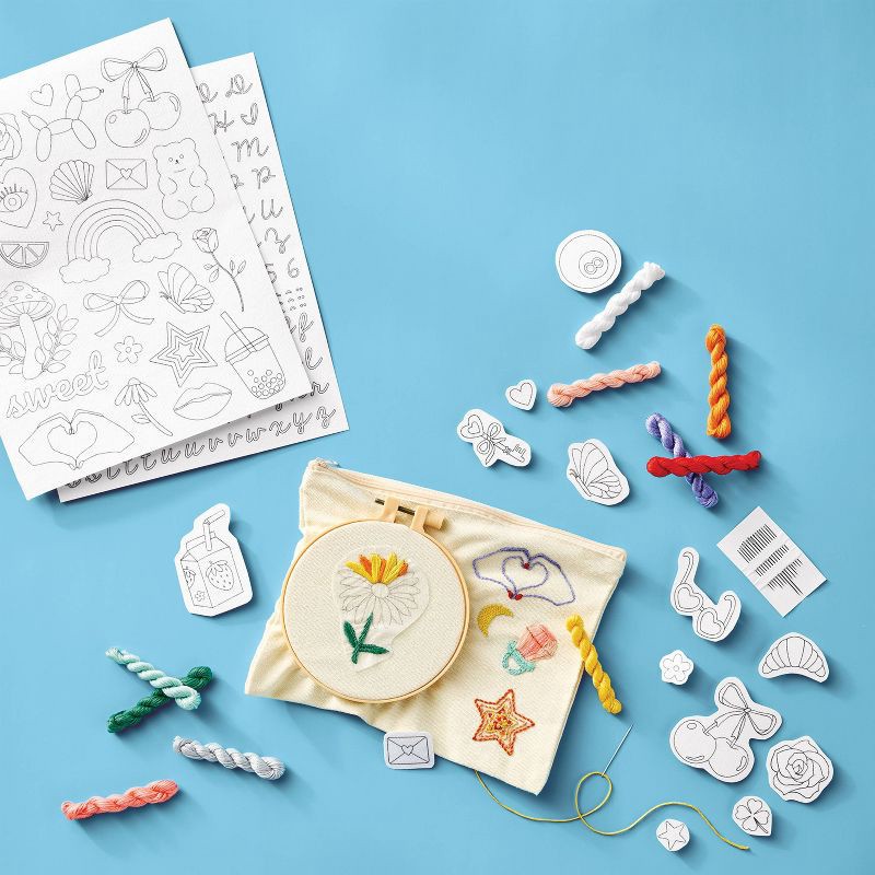 slide 3 of 4, Embroidery Transfers Craft Kit Gift - Mondo Llama™, 1 ct