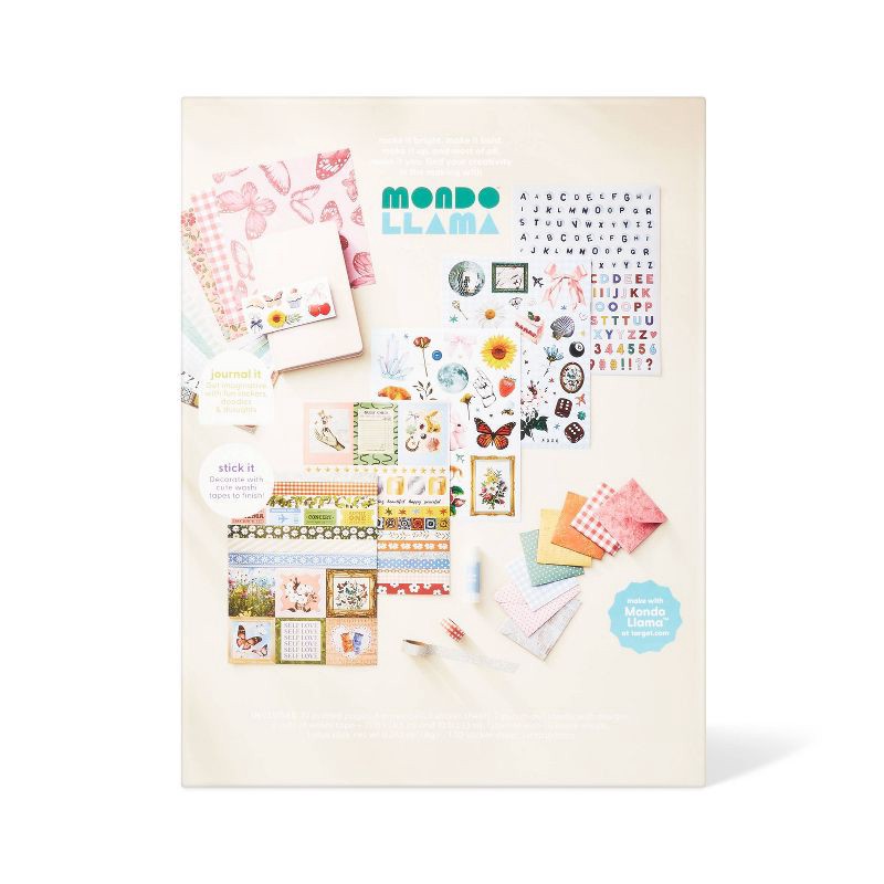 slide 4 of 4, Junk Journal Craft Kit Gift - Mondo Llama™, 1 ct