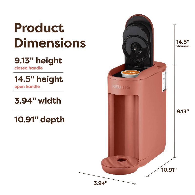 slide 8 of 11, Keurig K-Mini Mate Single-Serve K-Cup Pod Coffee Maker Red Rocks, 1 ct