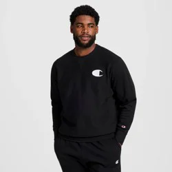 Champion Adult Sizing Iconic Embroidered Crewneck Sweatshirt - Black S