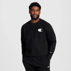 Champion Adult Sizing Iconic Embroidered Crewneck Sweatshirt - Black S