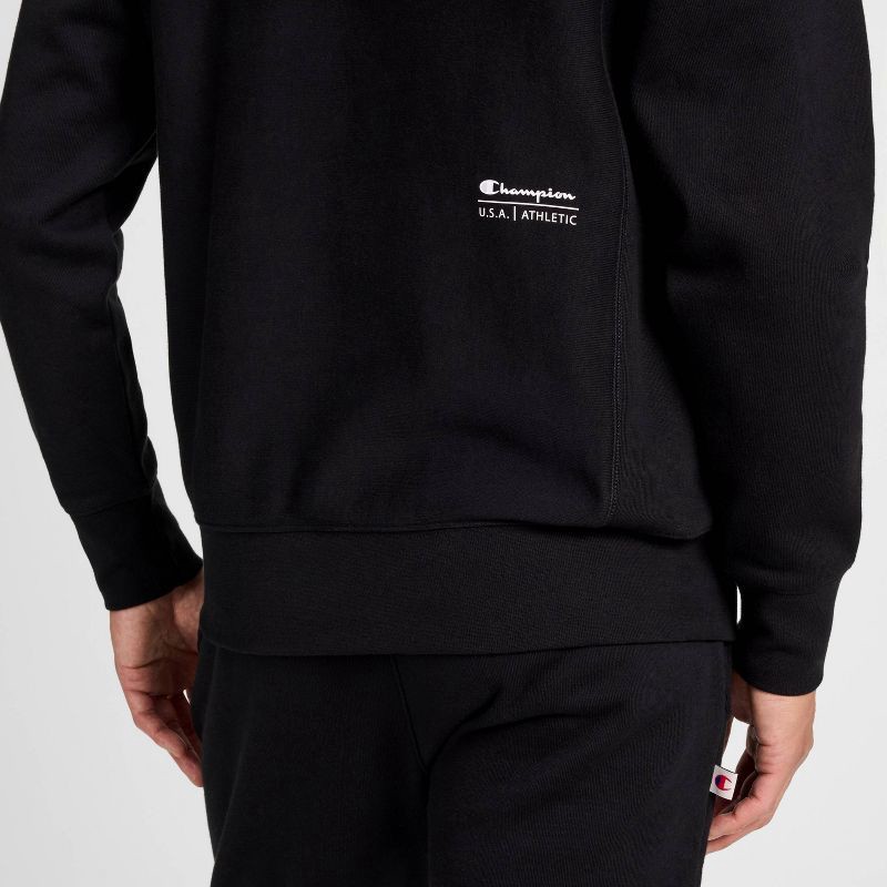 slide 24 of 25, Champion Adult Sizing Iconic Embroidered Crewneck Sweatshirt - Black M, 1 ct