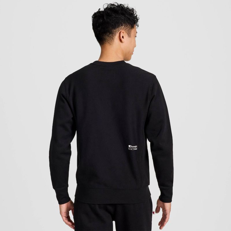 slide 23 of 25, Champion Adult Sizing Iconic Embroidered Crewneck Sweatshirt - Black L, 1 ct