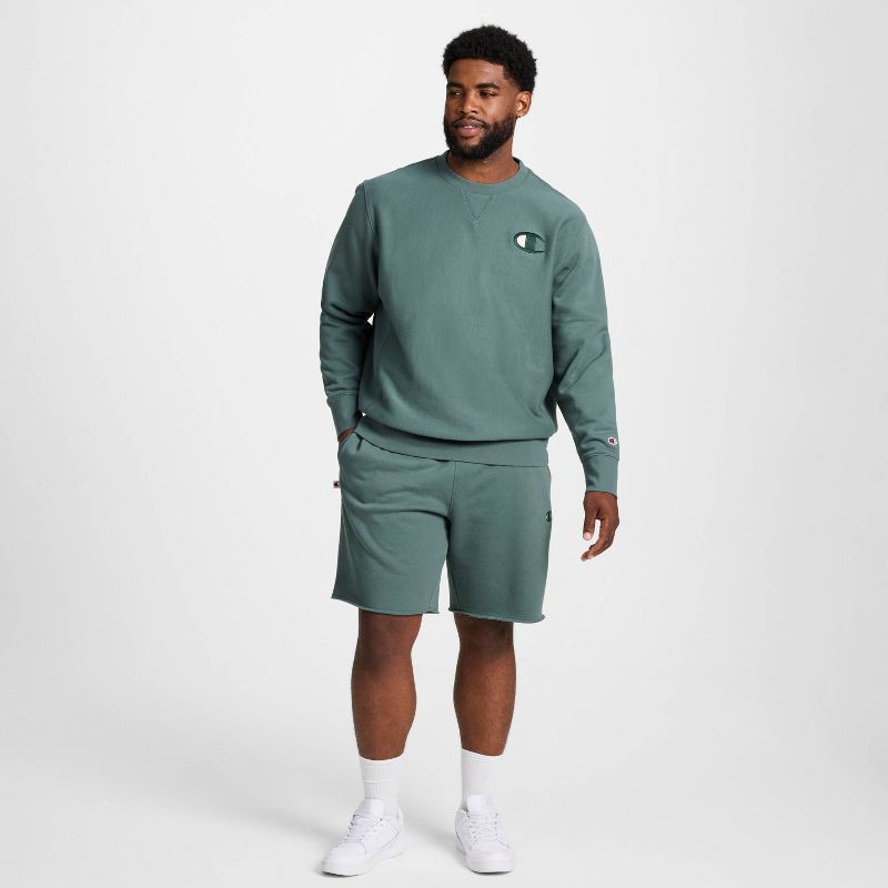 slide 6 of 21, Champion Adult Sizing Iconic Embroidered Crewneck Sweatshirt - Dark Forest XS, 1 ct