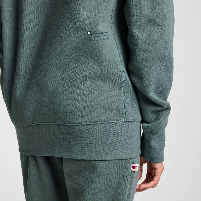 slide 21 of 21, Champion Adult Sizing Iconic Embroidered Crewneck Sweatshirt - Dark Forest XL, 1 ct