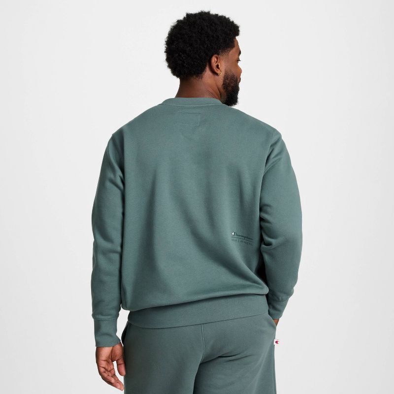 slide 7 of 21, Champion Adult Sizing Iconic Embroidered Crewneck Sweatshirt - Dark Forest XL, 1 ct