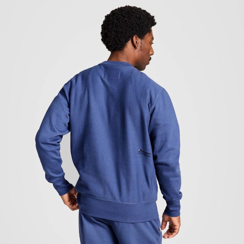 slide 15 of 17, Champion Adult Sizing Iconic Embroidered Crewneck Sweatshirt - Gray Blue XS, 1 ct