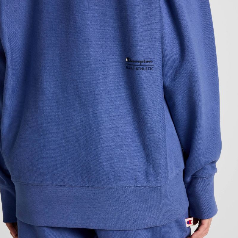 slide 11 of 17, Champion Adult Sizing Iconic Embroidered Crewneck Sweatshirt - Gray Blue XS, 1 ct