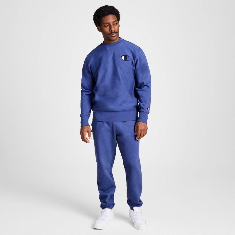 slide 14 of 17, Champion Adult Sizing Iconic Embroidered Crewneck Sweatshirt - Gray Blue XXL, 1 ct