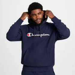 Champion Adult Sizing Iconic Embroidered Hoodie - Navy M