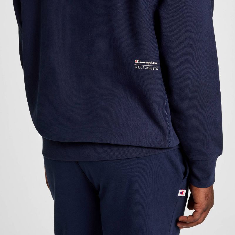 slide 6 of 20, Champion Adult Sizing Iconic Embroidered Hoodie - Navy L, 1 ct