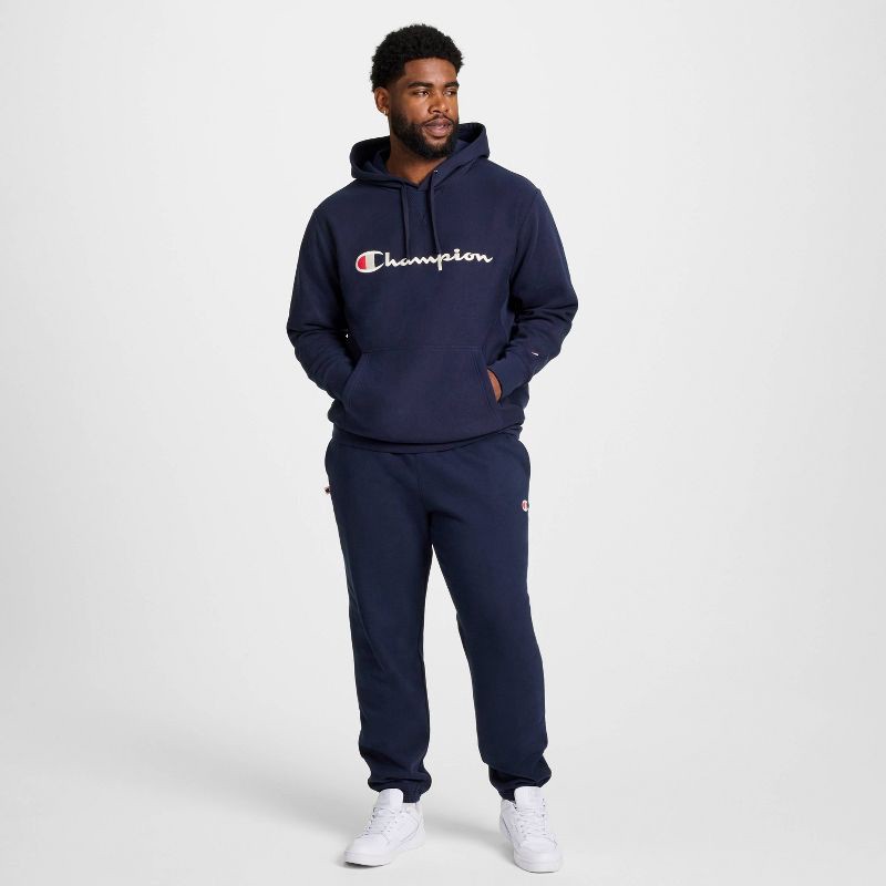 slide 7 of 20, Champion Adult Sizing Iconic Embroidered Hoodie - Navy XL, 1 ct