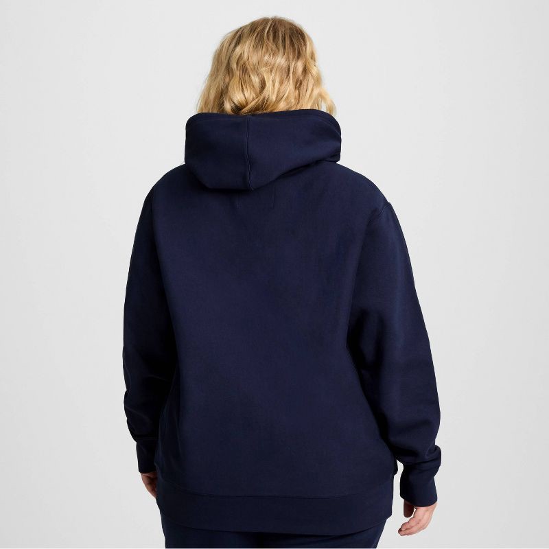 slide 8 of 20, Champion Adult Sizing Iconic Embroidered Hoodie - Navy XL, 1 ct
