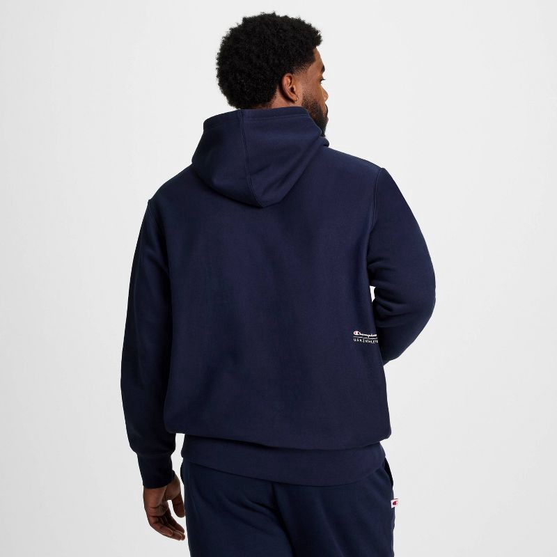 slide 2 of 20, Champion Adult Sizing Iconic Embroidered Hoodie - Navy XXL, 1 ct