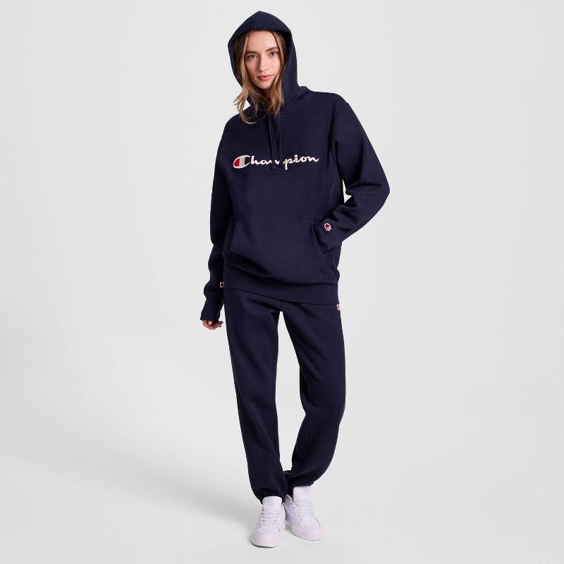 slide 13 of 20, Champion Adult Sizing Iconic Embroidered Hoodie - Navy XXL, 1 ct