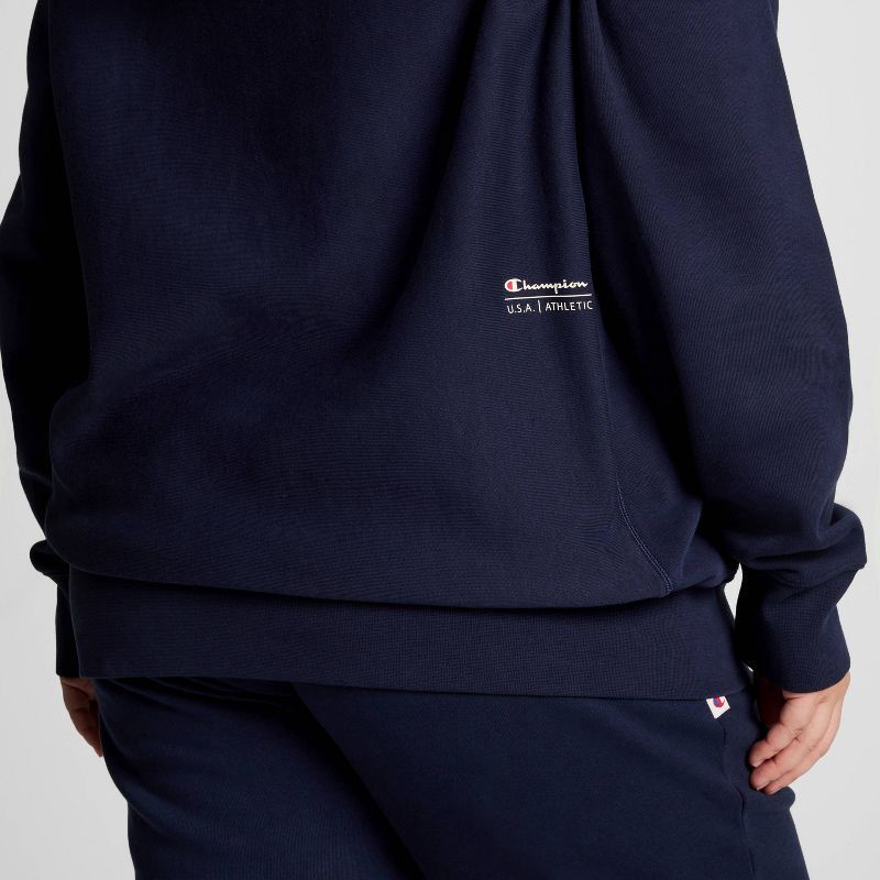 slide 10 of 20, Champion Adult Sizing Iconic Embroidered Hoodie - Navy XXL, 1 ct
