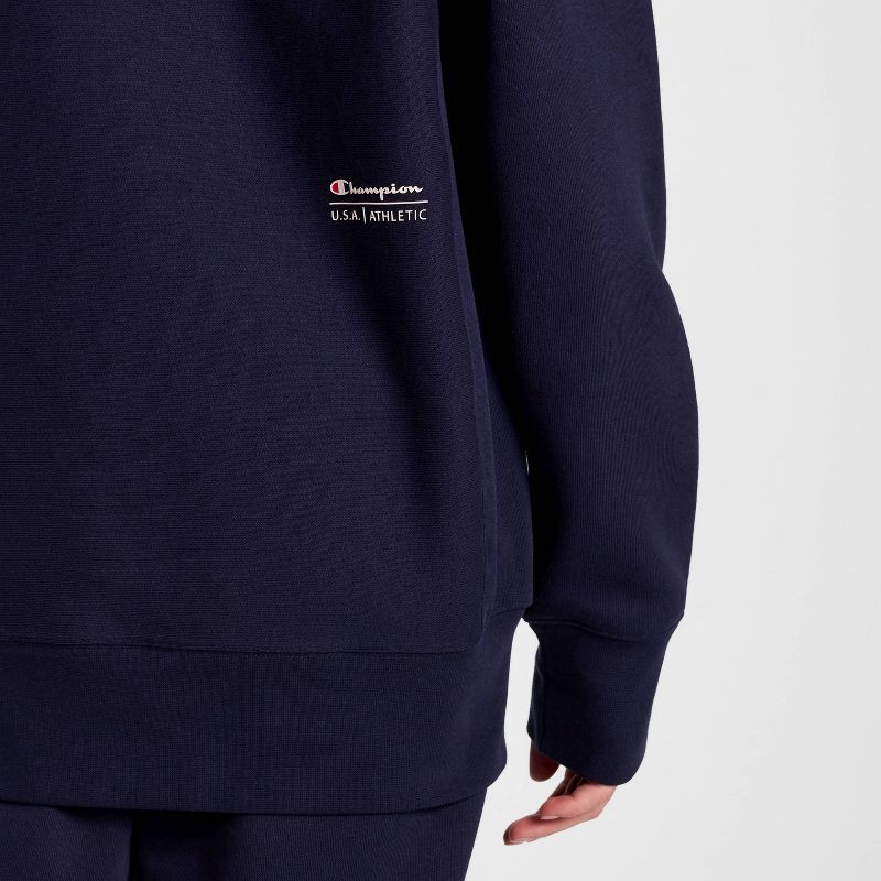 slide 11 of 20, Champion Adult Sizing Iconic Embroidered Hoodie - Navy XXL, 1 ct