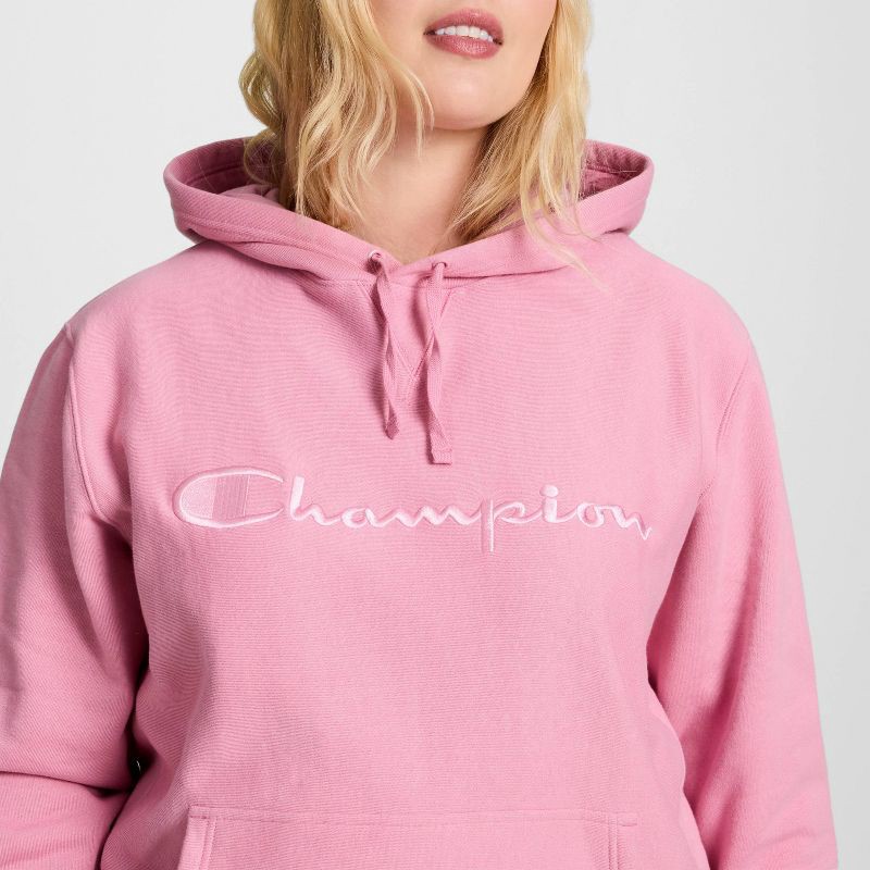 slide 3 of 10, Champion Adult Sizing Iconic Embroidered Hoodie - Pink XS, 1 ct