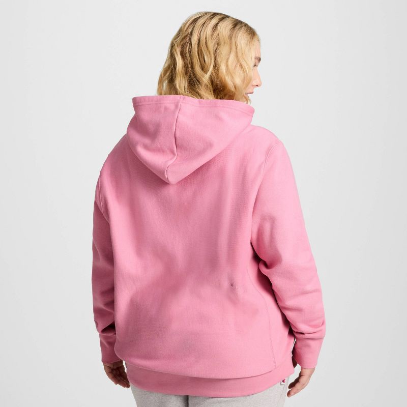 slide 4 of 10, Champion Adult Sizing Iconic Embroidered Hoodie - Pink XS, 1 ct