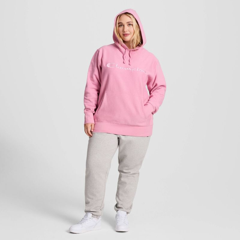 slide 7 of 10, Champion Adult Sizing Iconic Embroidered Hoodie - Pink XS, 1 ct