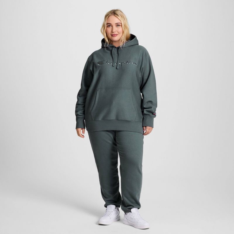 slide 3 of 13, Champion Adult Sizing Iconic Embroidered Hoodie - Dark Forest S, 1 ct