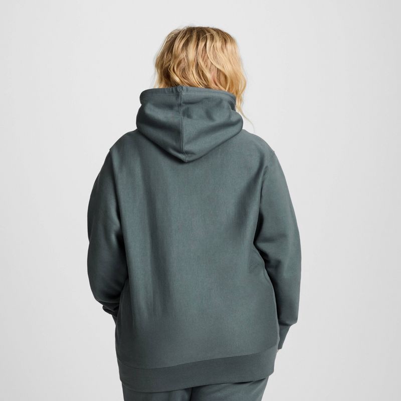 slide 5 of 13, Champion Adult Sizing Iconic Embroidered Hoodie - Dark Forest S, 1 ct